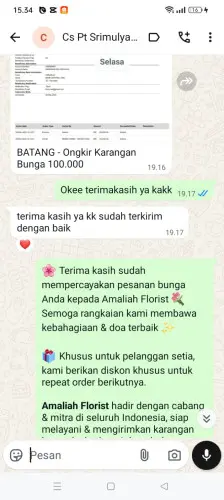 Testimonial Papan Bunga pananjung