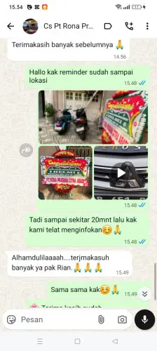 Testimonial Papan Bunga pananjung