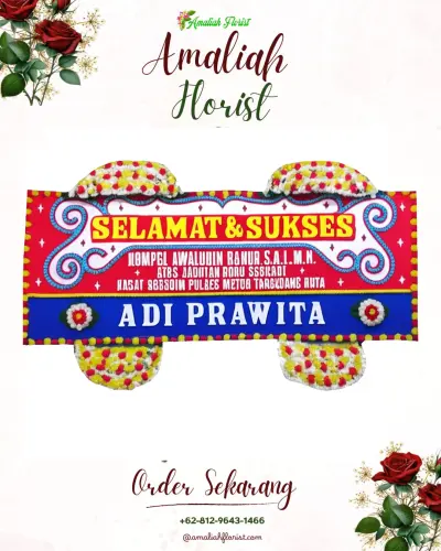 Karangan Bunga Ucapan Selamat pananjung